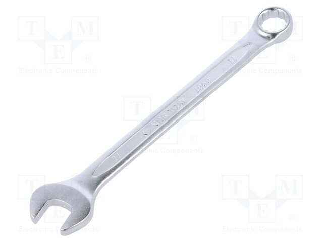 Wrench; combination spanner; 11mm; Chrom-vanadium steel; L: 155mm