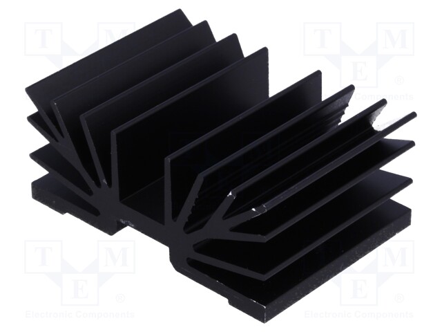 Heatsink: extruded; SOT32; black; L: 37.5mm; W: 54mm; 5.5K/W