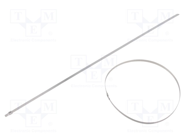 Cable tie; L: 500mm; W: 5mm; stainless steel AISI 304; 900N