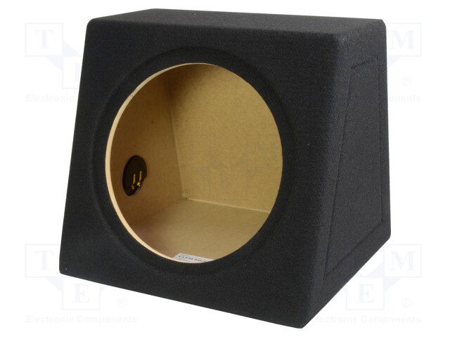 Car loudspeaker enclosure; MDF; black; textil; 30l; 300mm