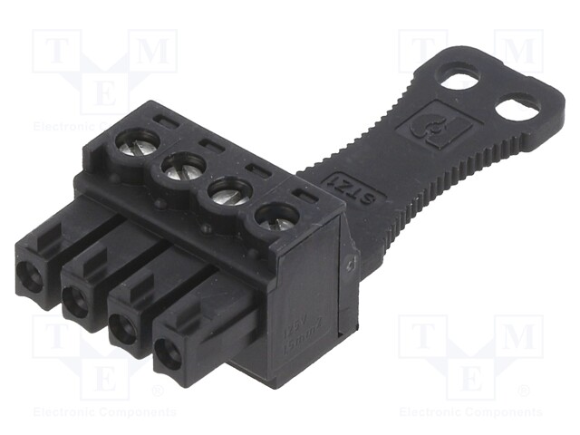 Pluggable terminal block; 3.81mm; ways: 4; straight; plug; female