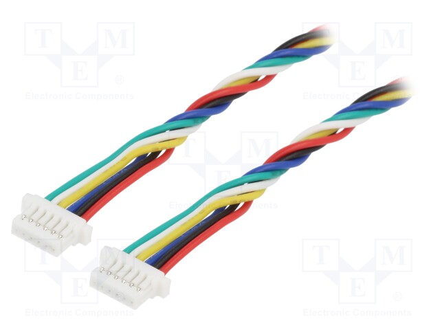 Cable; JST SH; PIN: 6; 250mm; 28AWG