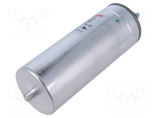 Capacitor: polypropylene; one phase; 200uF; -5÷10%; Ø65x165mm