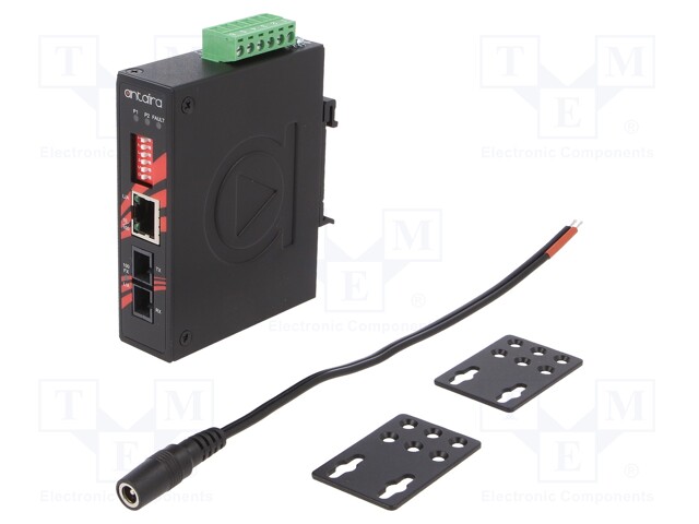 Industrial module: media converter; ETHERNET/multi-mode fiber