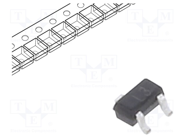 Diode: Schottky rectifying; SMD; 30V; 0.2A; 5ns; SOT523; 150mW