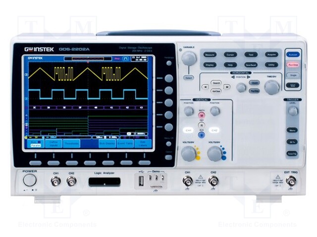 Oscilloscope: digital; Band: ≤70MHz; Channels: 2; 2Mpts; Plug: EU