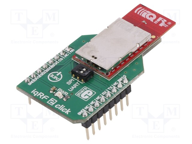 Click board; RF transceiver; SPI,UART; DCTR-72DAT; 3.3VDC