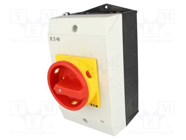 Switch: main cam switch; Stabl.pos: 2; 25A; OFF-ON; Poles: 3+N; 13kW