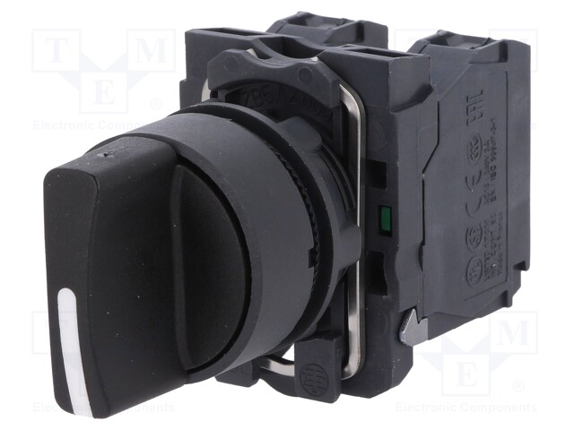 Switch: rotary; Stabl.pos: 1; NO x2; 3A/240VAC; 0.55A/125VDC; 22mm