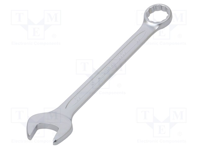 Wrench; combination spanner; 30mm; Chrom-vanadium steel; L: 345mm