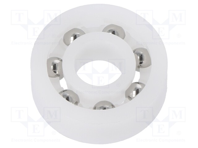 Bearing: ball; Øint: 8mm; Øout: 22mm; W: 7mm; Cage: polyamide