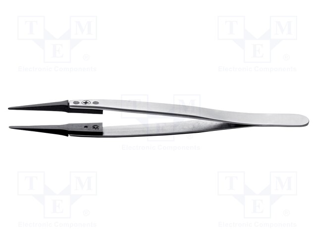 Tweezers; replaceable tips; Blade tip shape: flat; ESD