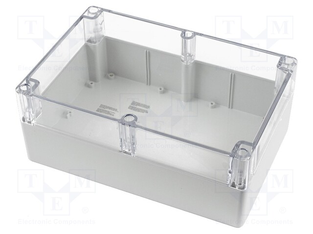 Enclosure: multipurpose; X: 200mm; Y: 300mm; Z: 120mm; 1554; grey