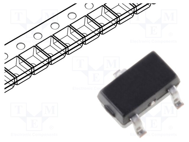 Transistor: N-MOSFET; unipolar; 60V; 0.34A; 0.33W; SC70