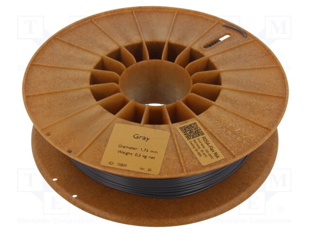 Filament: ROSA-FLEX 96A; 1.75mm; grey; 210÷250°C; 500g
