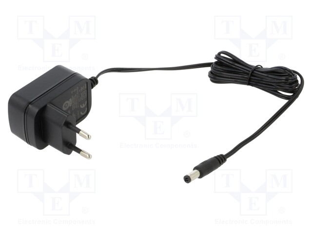 Power supply: switching; mains,plug; 12VDC; 0.5A; 6W; Plug: EU; POS