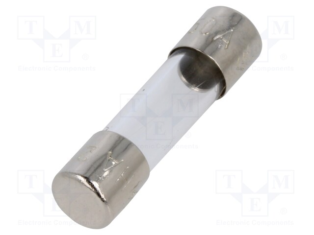 Fuse: fuse; quick blow; 500mA; 220VAC; cylindrical,glass; 5x20mm