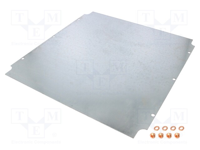 Mounting plate; steel; W: 383mm; L: 388mm; Series: 1590ZGRP