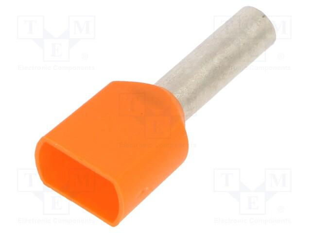 Tip: bootlace ferrule; 4mm2; crimped; for cable; insulated,double