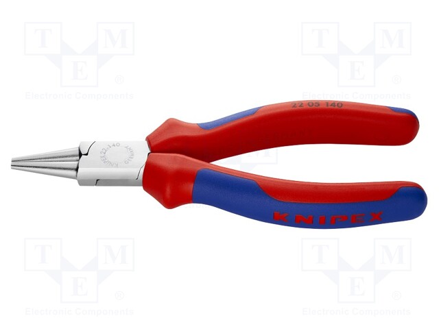 Pliers; round; 140mm; Conform to: DIN/ISO 5745