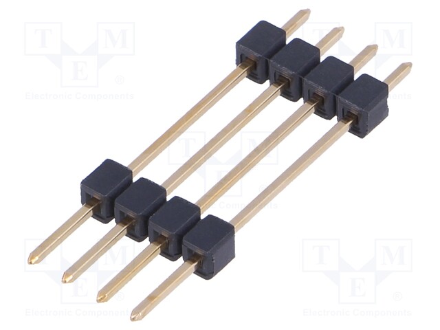 Pin header; pin strips; male; PIN: 4; straight; 2.54mm; THT; 1x4