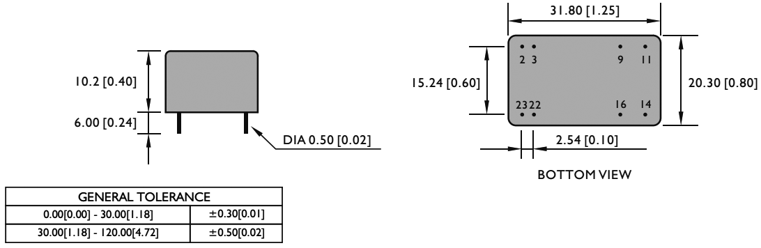 Converter: DC/DC; 6W; Uin: 9÷18VDC; Uout: 12VDC; Uout2: -12VDC; OUT: 2