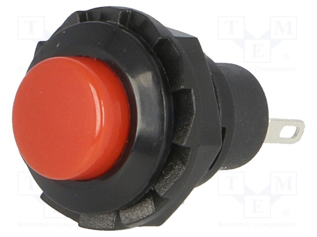 Switch: push-button; Pos: 2; SPST-NO; 1.5A/250VAC; red; 50mΩ