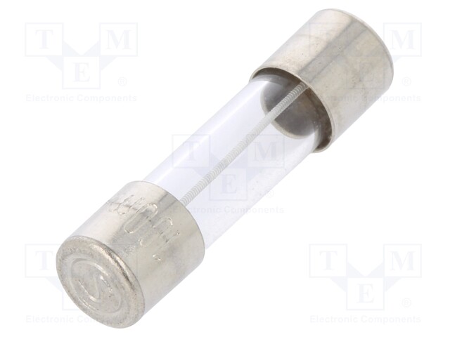 Fuse: fuse; time-lag; 100mA; 250VAC; cylindrical,glass; 5x20mm