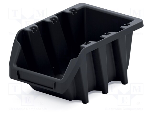 Container: cuvette; black; 77x120x60mm; KBIL12; BINEER; long