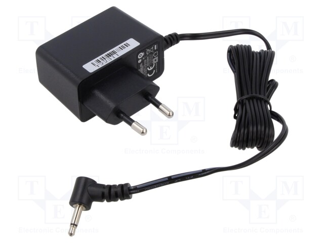 Power supply: switched-mode; mains,plug; 12VDC; 1A; 5W; Plug: EU