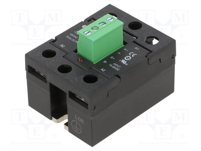 Relay: solid state; Ucntrl: 10÷32VDC; 50A; 24÷530VAC; -30÷80°C