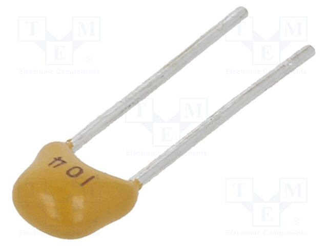 Capacitor: ceramic; 100nF; 50V; X7R; ±10%; THT; 2.54mm