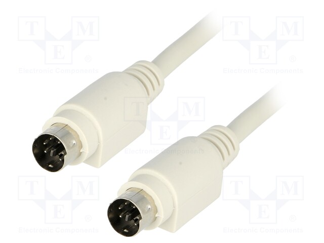 Cable; PS/2 plug,both sides; Len: 3m; connection 1: 1; shielded