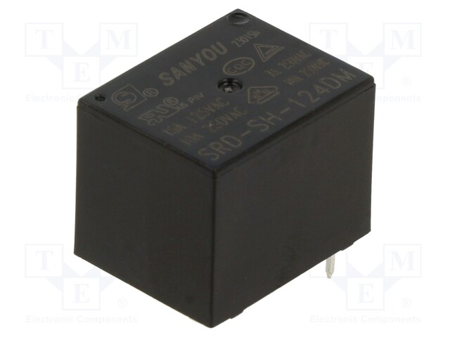 Relay: electromagnetic; SPST-NO; 10A; THT; Series: SRD; 100mΩ