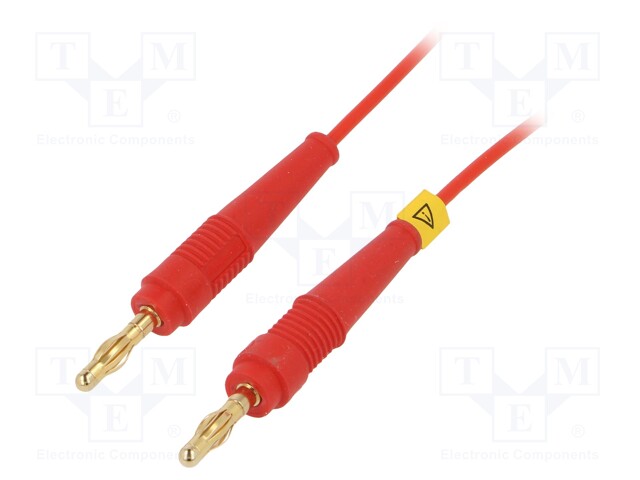 Test lead; 60VDC; 30VAC; 19A; 4mm banana plug-4mm banana plug