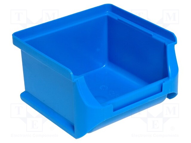 Container: workshop; blue; plastic; H: 60mm; W: 102mm; D: 100mm