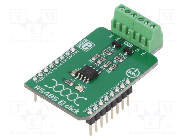 Click board; RS485; RS422 / RS485,UART; SN65HVD31DR; 3.3VDC