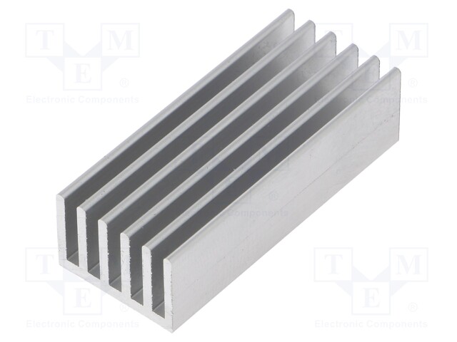 Heatsink: extruded; grilled; aluminium; L: 50mm; W: 21mm; H: 14mm