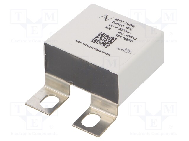 Capacitor: polypropylene; 0.47uF; ESR: 5.1mΩ; C4B; ±5%; -40÷85°C