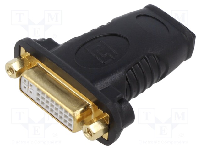 Adapter; DVI-D (24+1) socket,HDMI socket; black