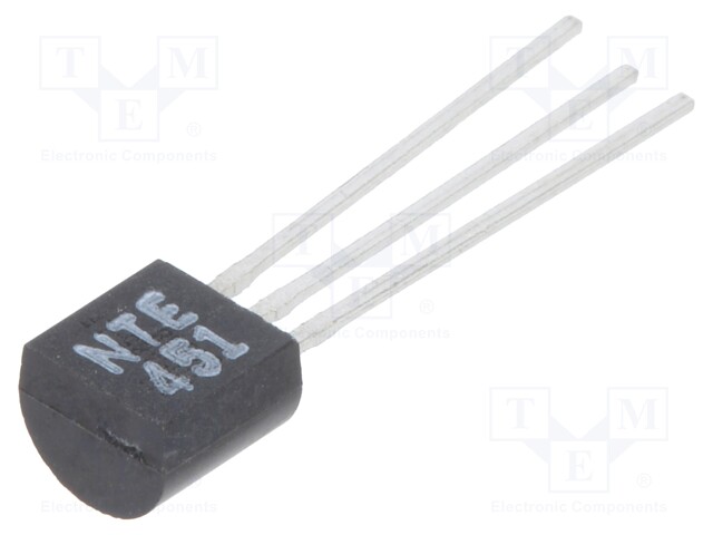 Transistor: N-JFET; unipolar; 25V; 20mA; 350mW; TO92; Igt: 30mA