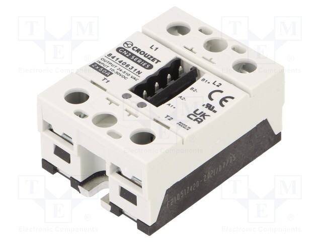 Relay: solid state; Ucntrl: 10÷30VDC; 50A; 24÷280VAC; -40÷80°C