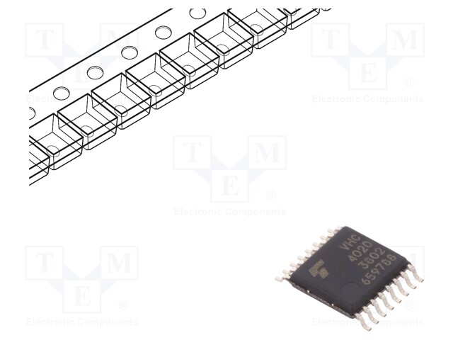 IC: digital; binary counter; C²MOS; Series: VHC; SMD; TSSOP16