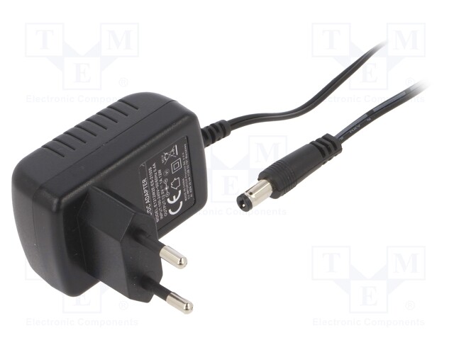 Power supply: switched-mode; constant voltage; 12VDC; 1A; 12W