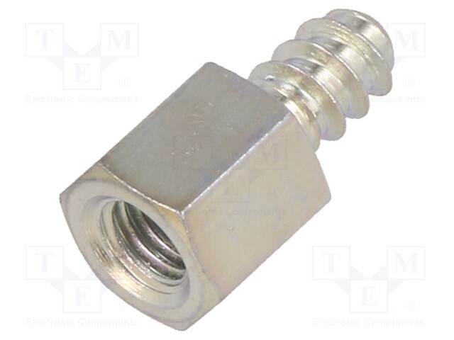 Screwed spacer sleeve; Int.thread: M5; 8mm; Ext.thread: ST4,8