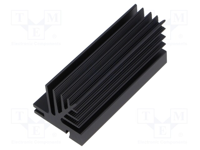 Heatsink: extruded; grilled; black; L: 75mm; W: 35.3mm; H: 35mm