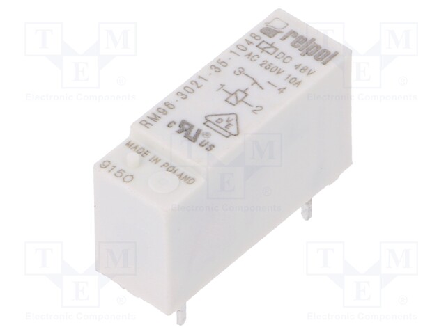 Relay: electromagnetic; SPST-NO; Ucoil: 48VDC; 8A/250VAC; 8A/24VDC