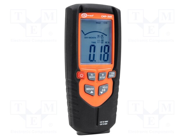 AC digital clamp meter; LCD 4 digits,with a backlit; 400Hz