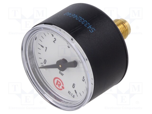 Manometer; 0÷6bar; 40mm; non-aggressive liquids,inert gases