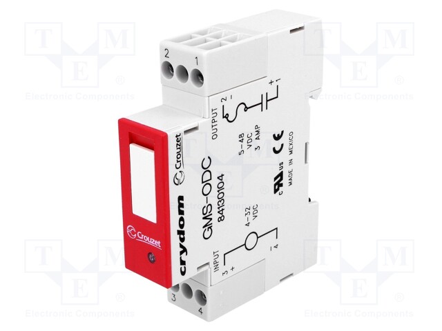 Relay: solid state; Ucntrl: 4÷32VDC; 3A; 5÷48VDC; Variant: 1-phase